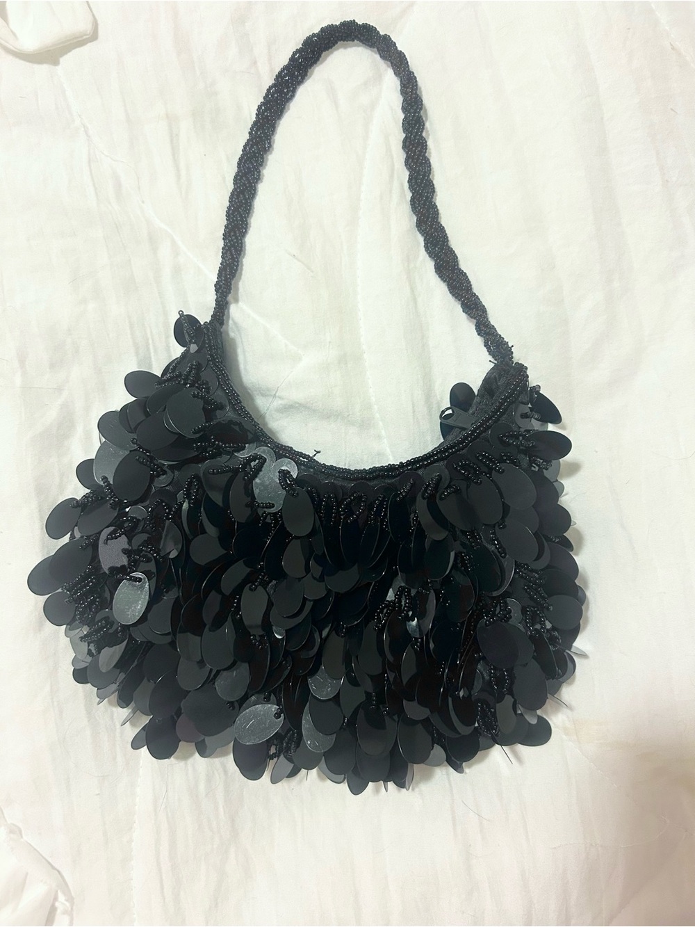 Black Sequin small handbag Y2K